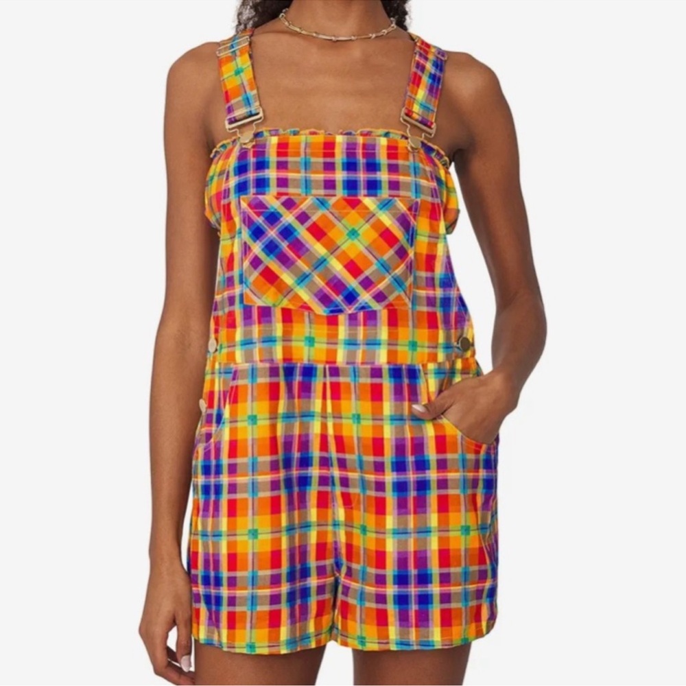 WeWoreWhat Colorful Plaid Women's Shorts